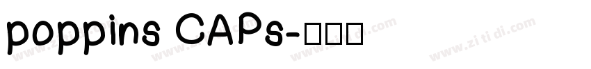 poppins CAPs字体转换